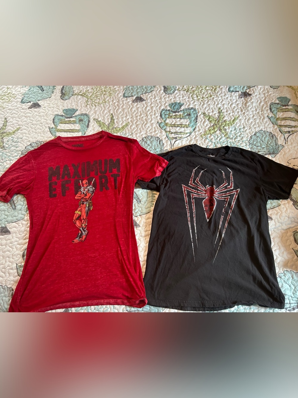 Marvel Young Mens Deadpool & Soiderman Bundle